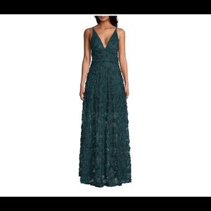 XSCAPE Textured Floral Maxi